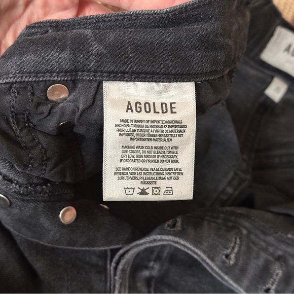 Agolde Riley High Rise Straight Crop Jeans - Picture 7 of 9